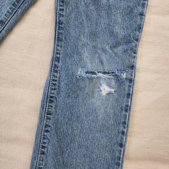 Retro '03 Tommy Hilfiger Distressed Elastic Waist Jeans 5t - Picture 5 of 10